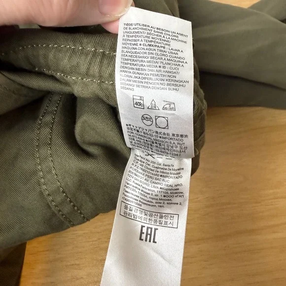 Banana Republic Olivia Palermo Jacket Women Olive Green Excellent Utility Cargo - Picture 11 of 13